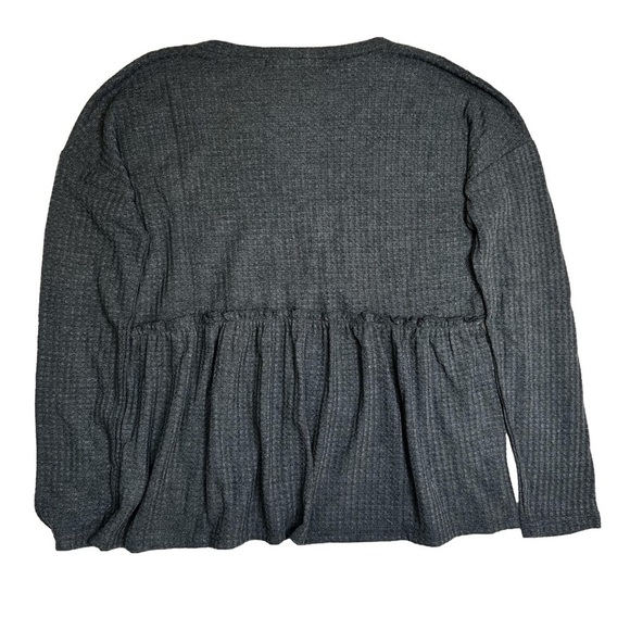 Lisa Robertson Dusty Teal Waffle Knit Babydoll Top Shirt Tee 
Size XS
NWT - Picture 10 of 10